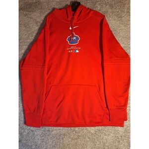 Nike Miami Marlins MLB Authentic Collection Therma-FIT Hoodie Red XXL NAC3-11T2